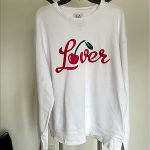 Zoe Karrsen Lover Sweatshirt with Cherry size L
